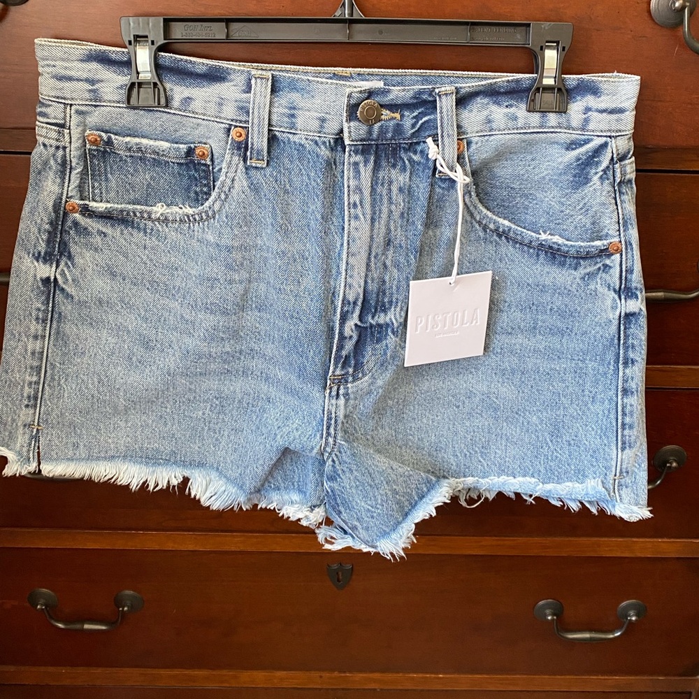 NWT Pistola Maeve denim cutoff shorts